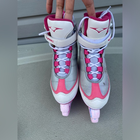 VIC Frost Recreational Ice Skates, Junior/Girls, White/Pink, Size Y13 - Picture 10 of 10